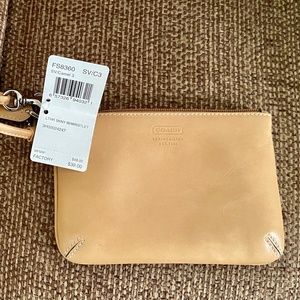 Coach Leather Wristlet